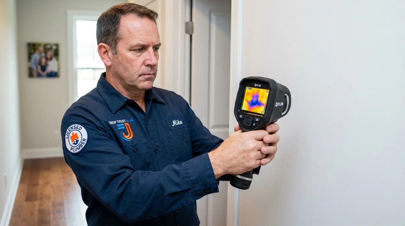 Thermal imaging leak detection by Johns Plumbing LLC in Boiling Springs